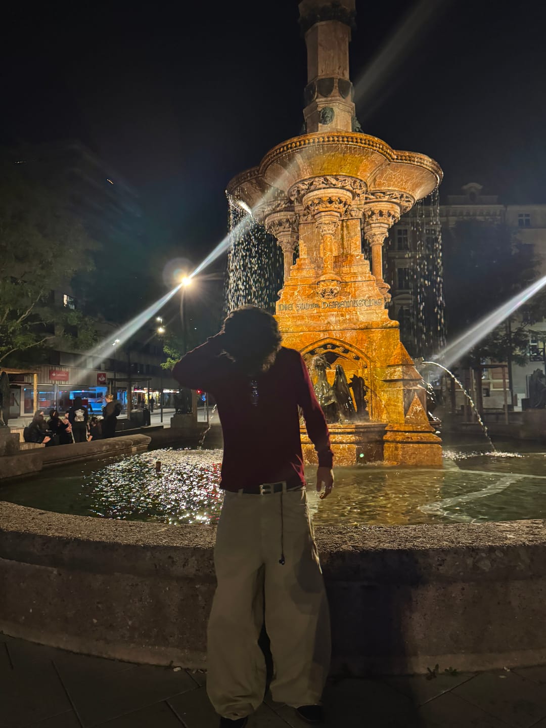 Customer photo review of Herringbone Pants Beige