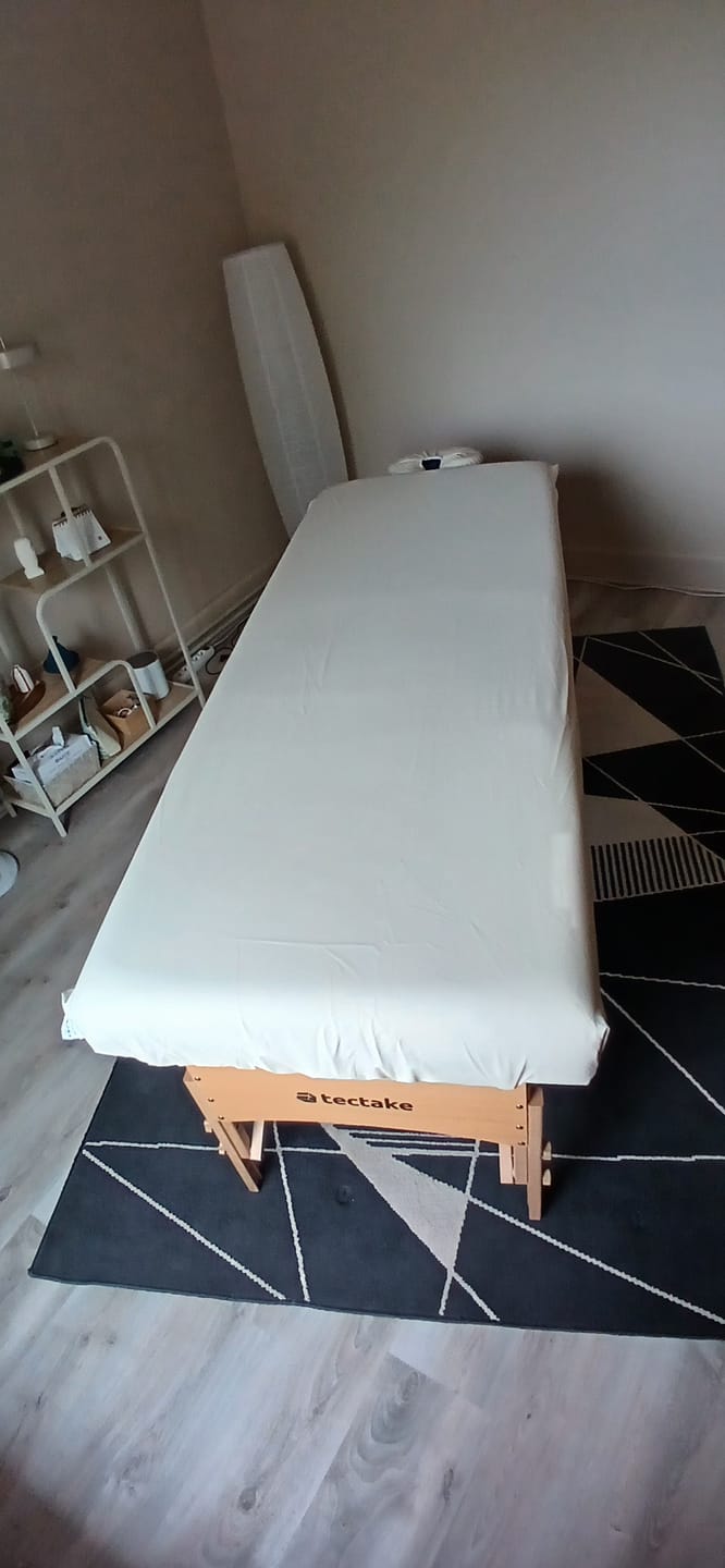 Customer photo review of Ölresistenter PU-Schonbezug für Massageliegen