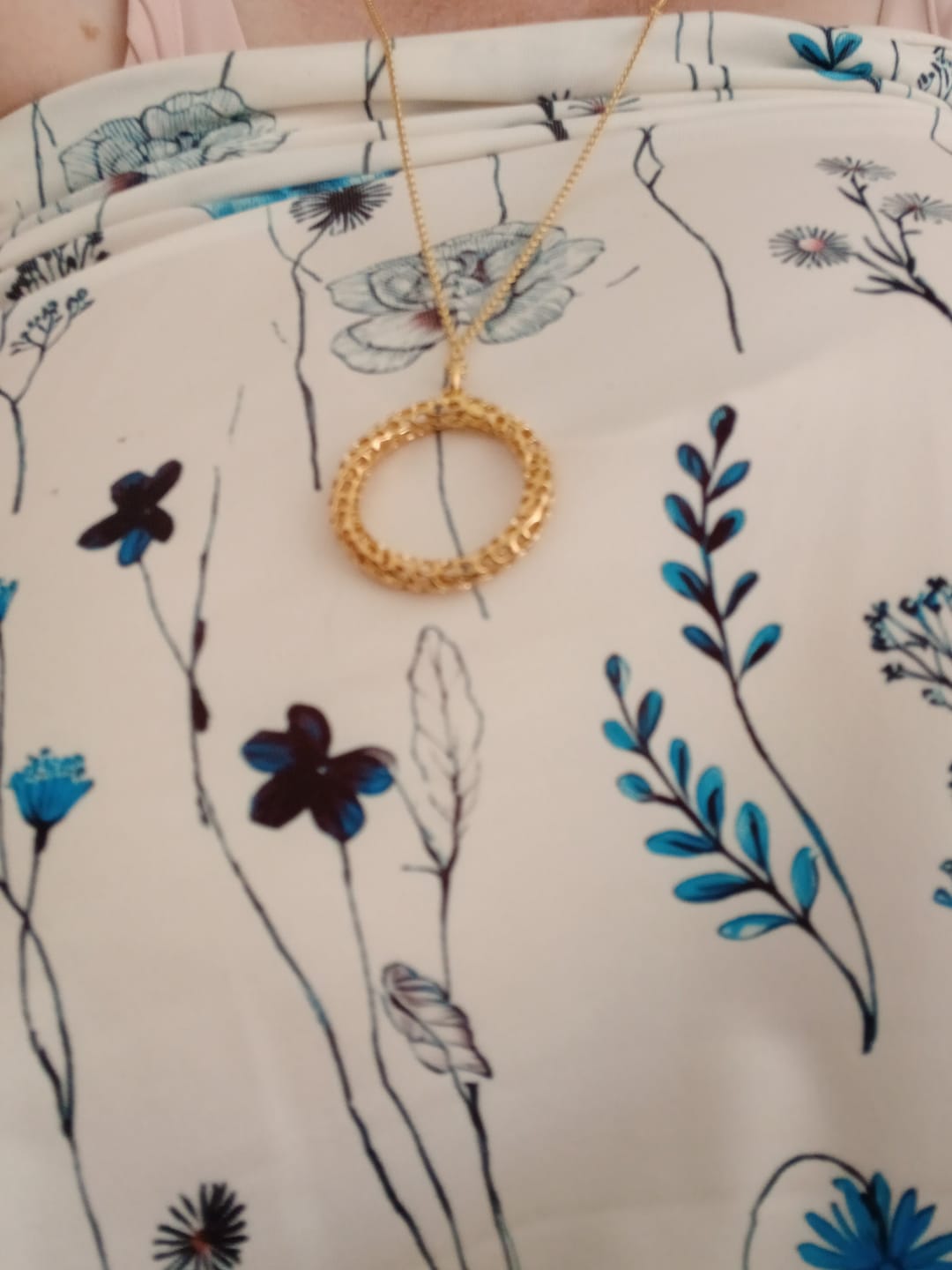 Customer photo review of Allegro Circle of Life Pendant