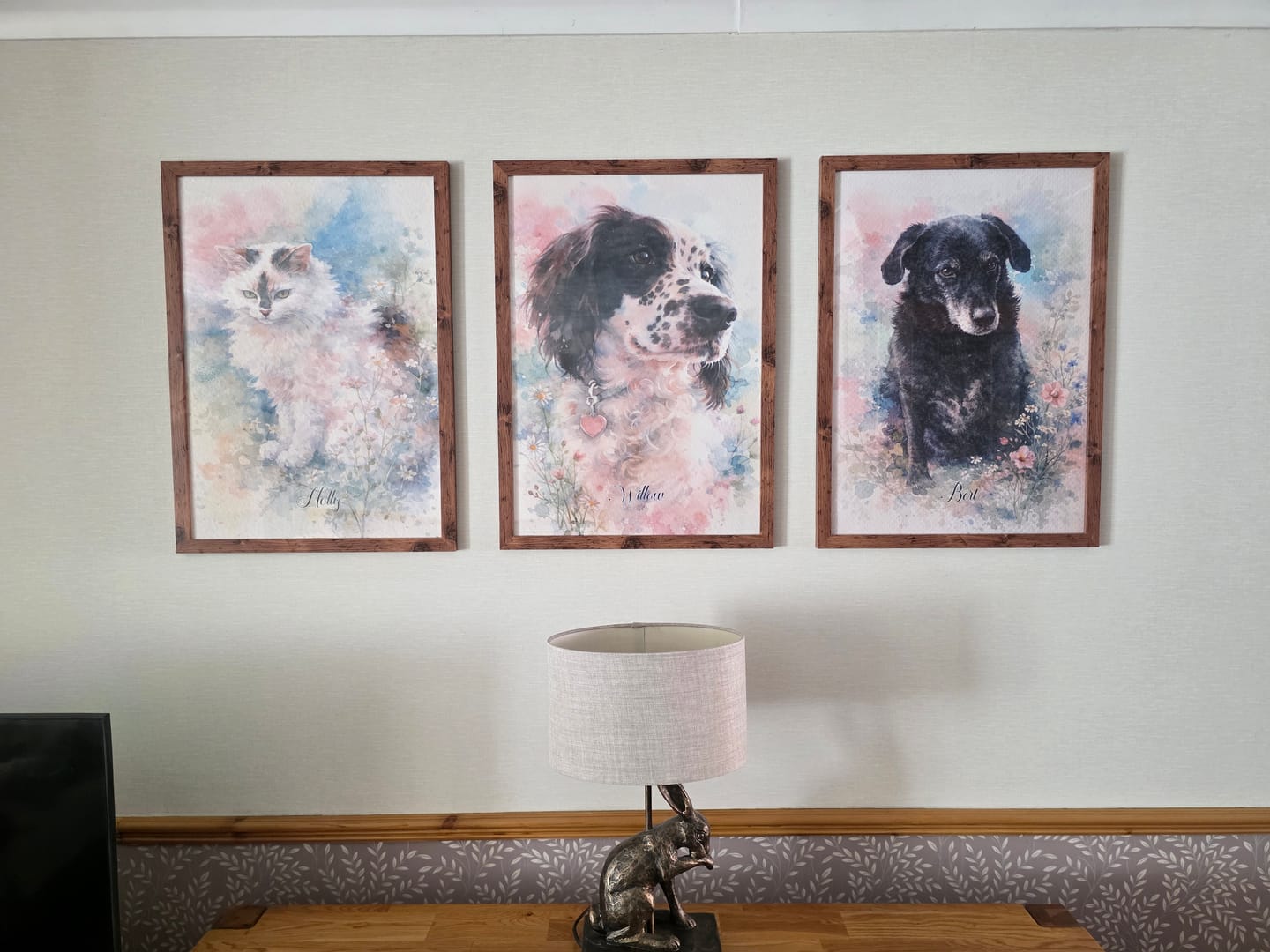 Customer photo review of Watercolour -  Personalised Poster