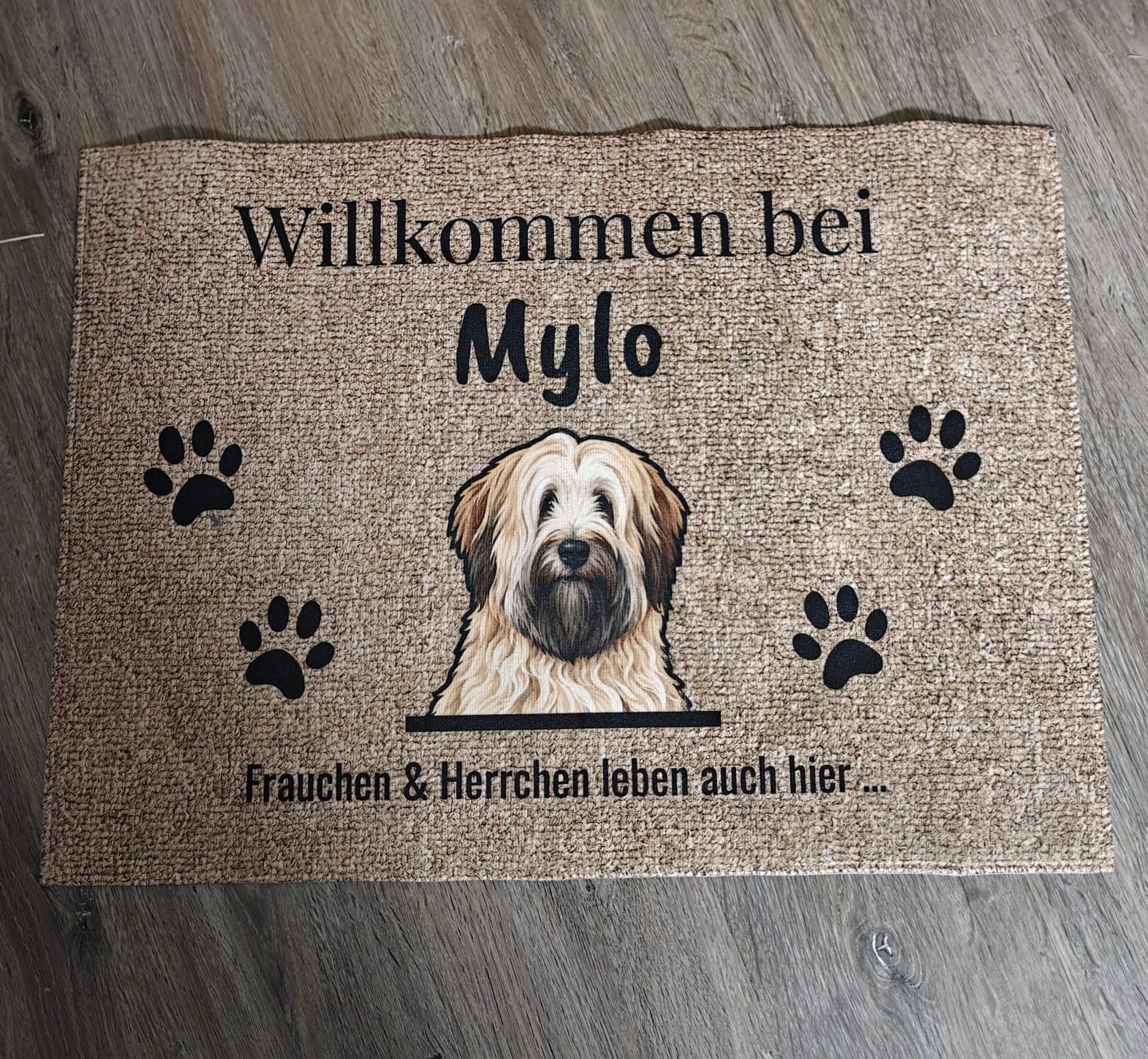 Customer photo review of Personalisierte Fußmatte - Willkommen bei