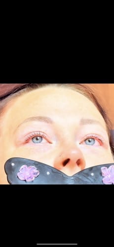 Customer photo review of Cysteamine Brow & Lash Lamination Kit - Step 3 - 15ml