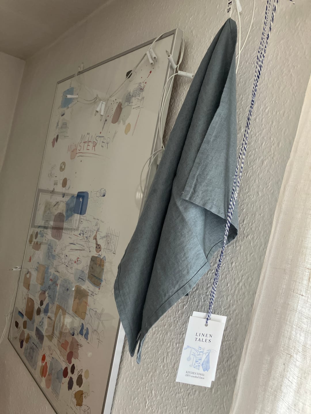 Customer photo review of Leinen-Geschirrtuch, Blue Fog