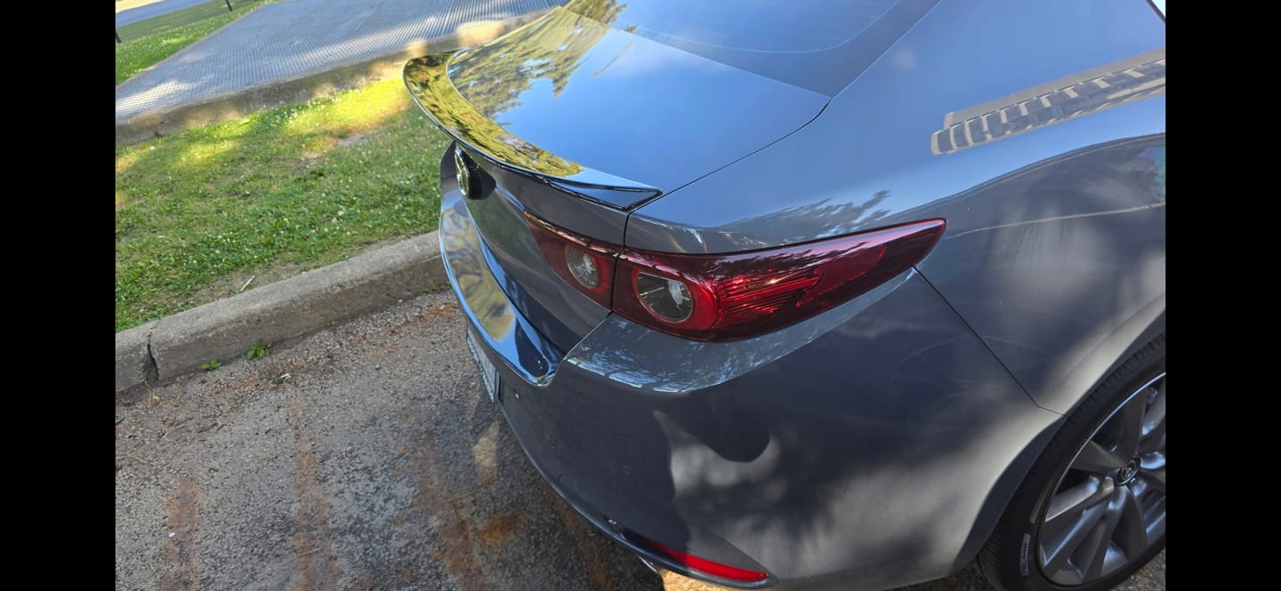 Customer photo review of OEM Style Trunk Spoiler - 2019-2025 Mazda 3 4th Gen Sedan