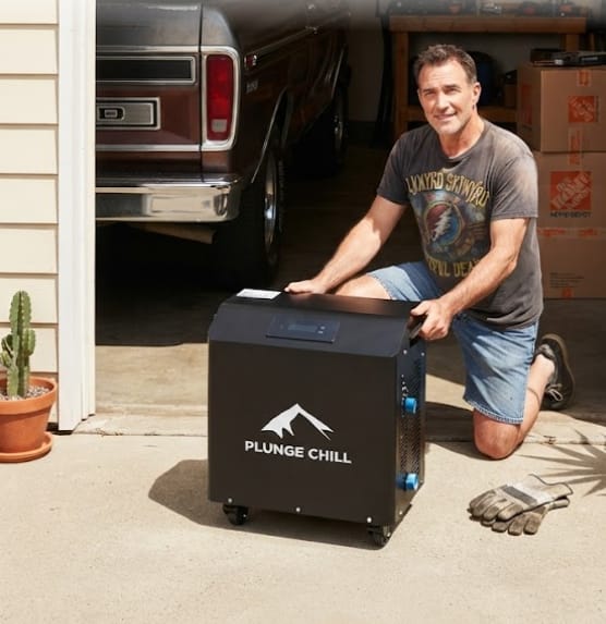 Tyler's 1HP Cold Plunge Chiller setup