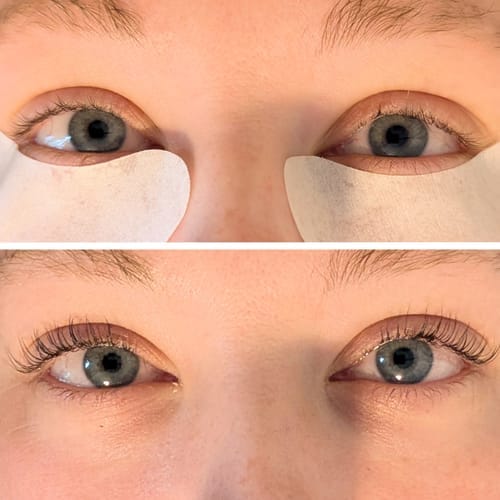 Customer photo review of Cysteamine Brow & Lash Lamination Kit - Step 1 - 15ml