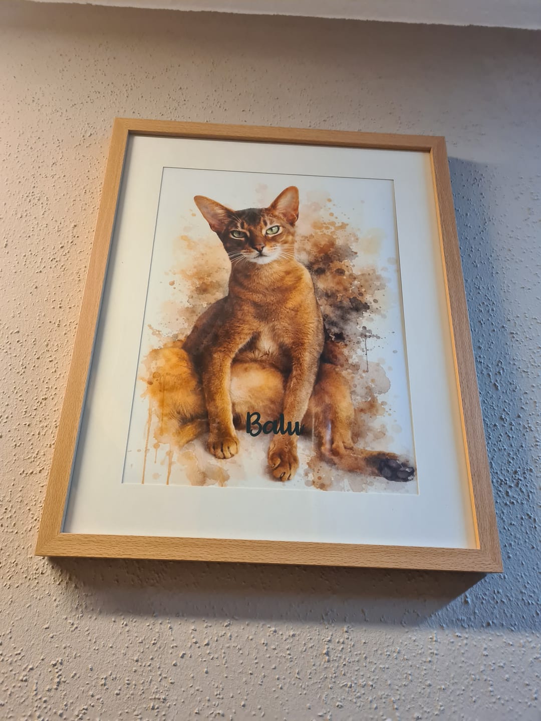 Customer photo review of Personalisiertes Poster - Aquarell Realistisches Porträt
