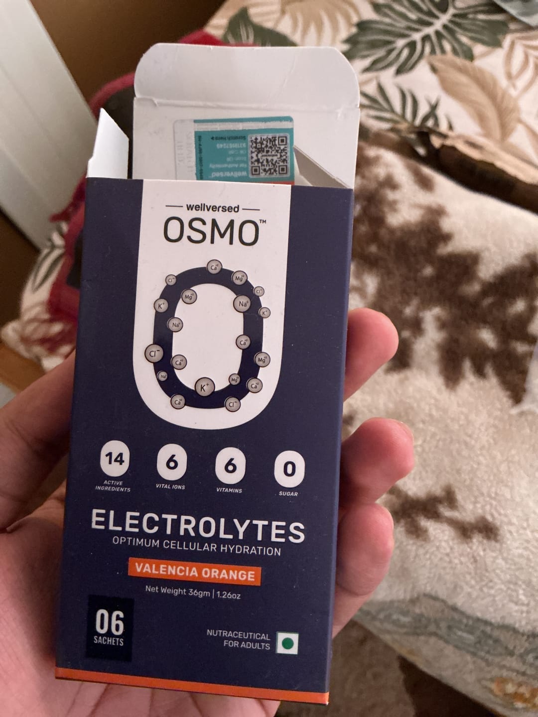 Customer photo review of OSMO Electrolytes Sachets (6 Servings, Valencia Orange)