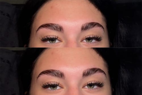 Customer photo review of Cysteamine Brow & Lash Lamination Kit - Step 3 - 15ml