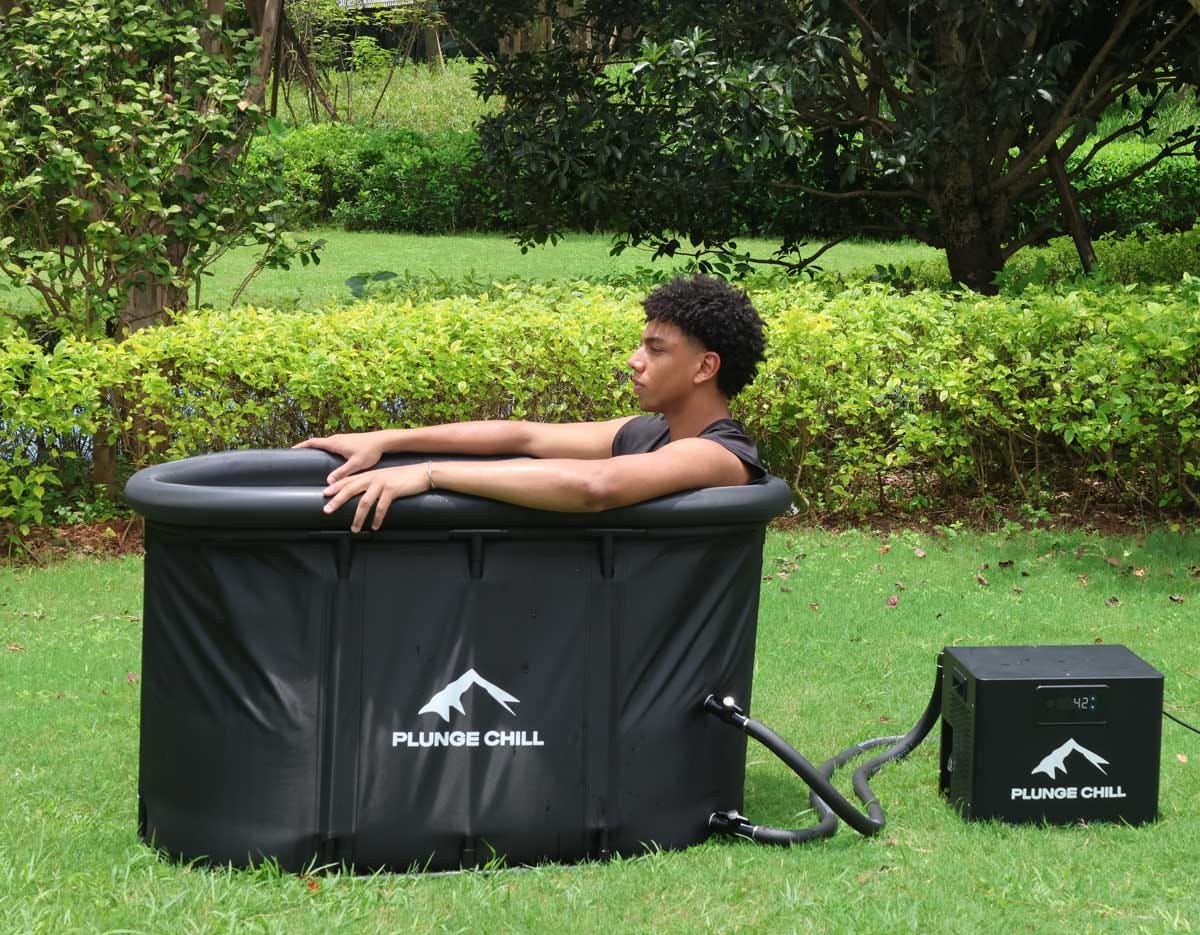 Customer photo review of Cold Plunge Chiller + Tub (MAX)