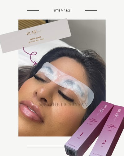 Customer photo review of Brow Guard - Reusable Brow Wrap
