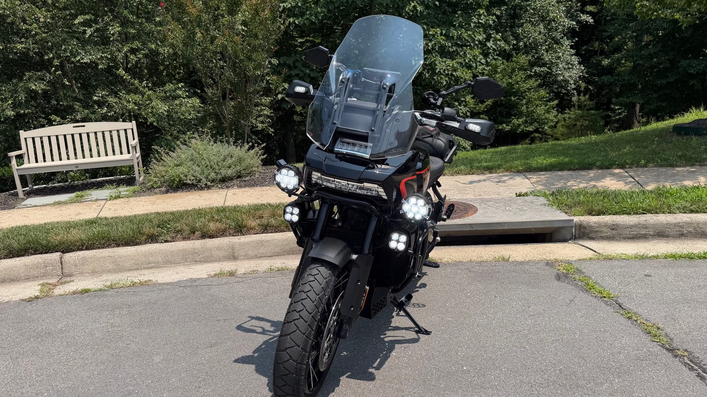 Customer photo review of Upper Driving Light Mount - Harley-Davidson Pan America 1250