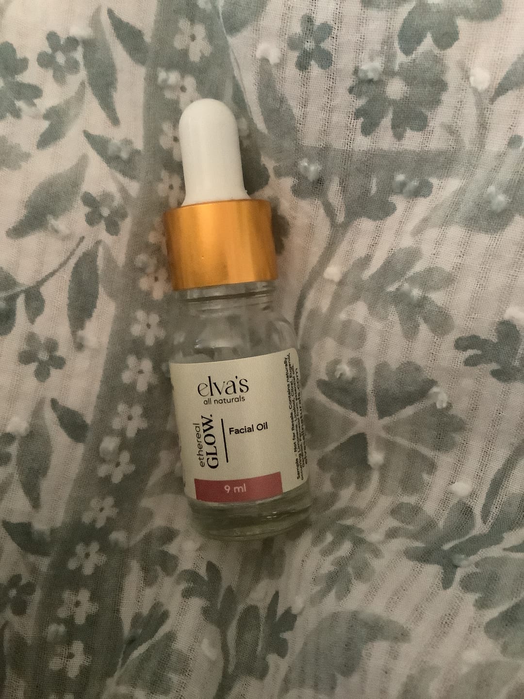 Customer photo review of Ethereal GLOW. Facial Oil