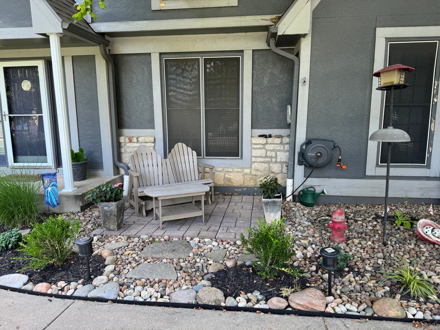 Customer photo review of Retractable Garden Hose Reel-5/8in-90ft