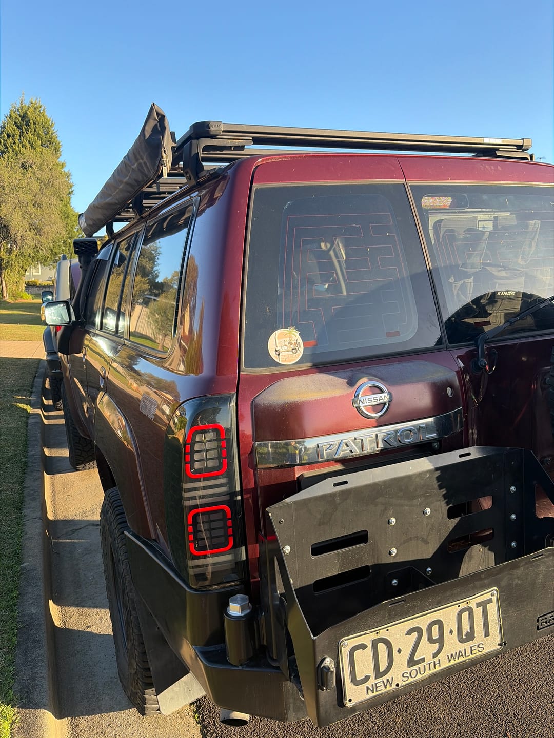 Customer photo review of Blacked Out LED Tail Lights for Nissan GU S4 Patrol Y61