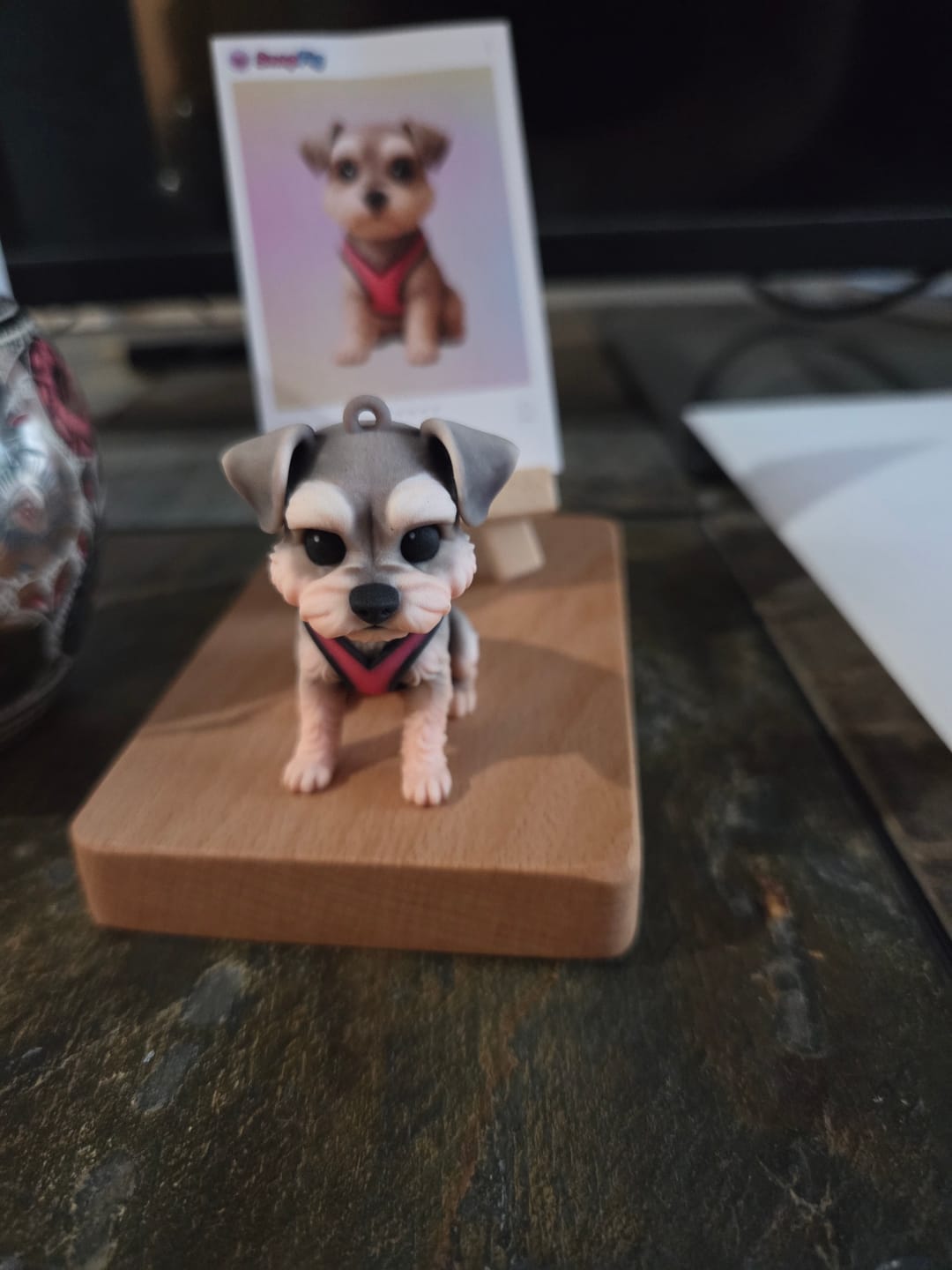 Customer photo review of Custom 3D Pet Figure Keychain & Bag Charm - Take Them Everywhere