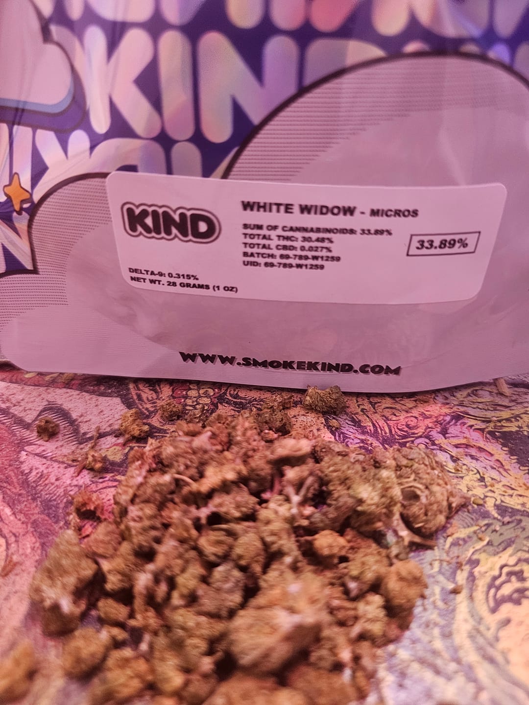 Customer photo review of White Widow MICROS - 28 Grams - Hybrid
