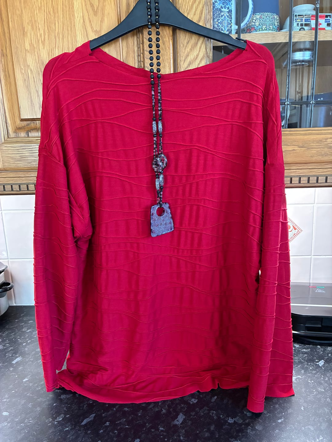 Customer photo review of Ribbed Viscose Jersey Fabric