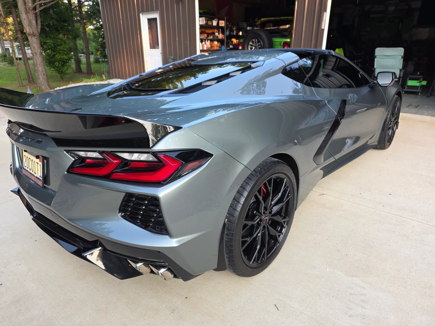 Customer photo review of Ducktail Package Corvette C8 Stingray Rear Trunk Spoiler