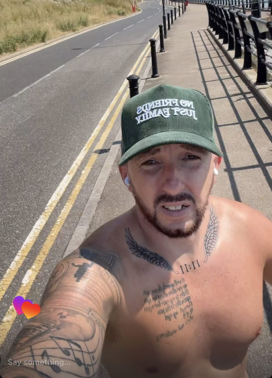 Customer photo review of No Friends Just Family - Corduroy Cap.