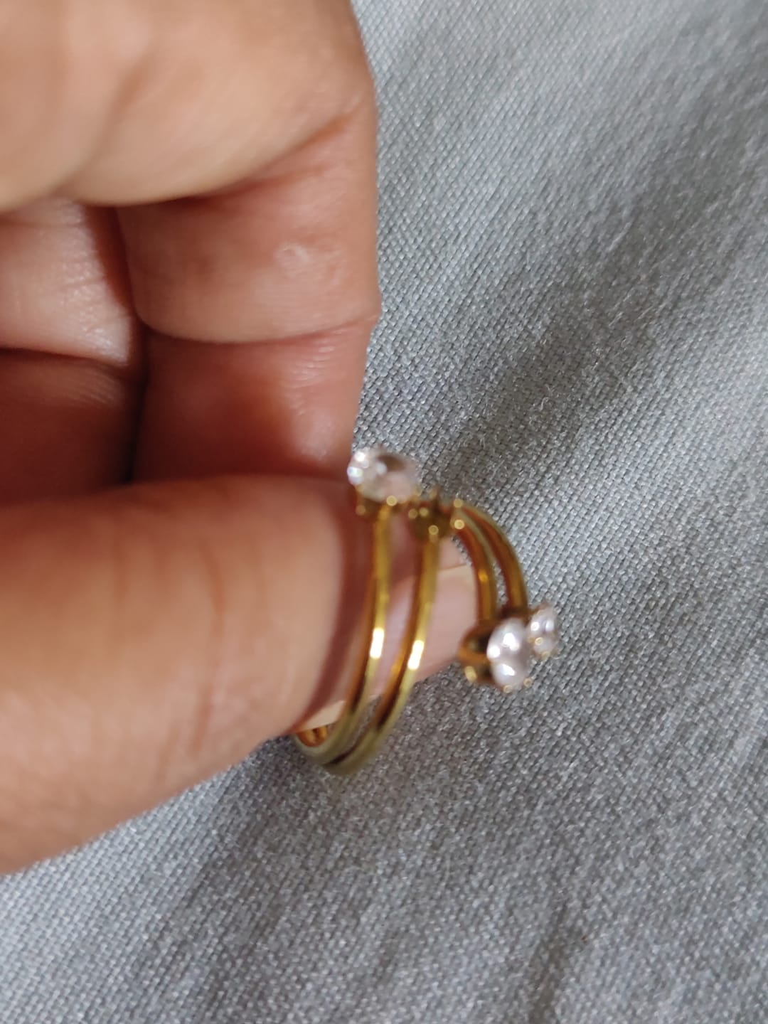Customer photo review of Celestial Orbit Zircon Ring