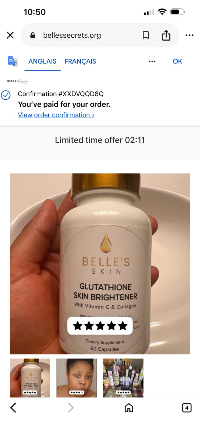 Customer photo review of Gluta Diamond Ultra Whitening Soap Bar