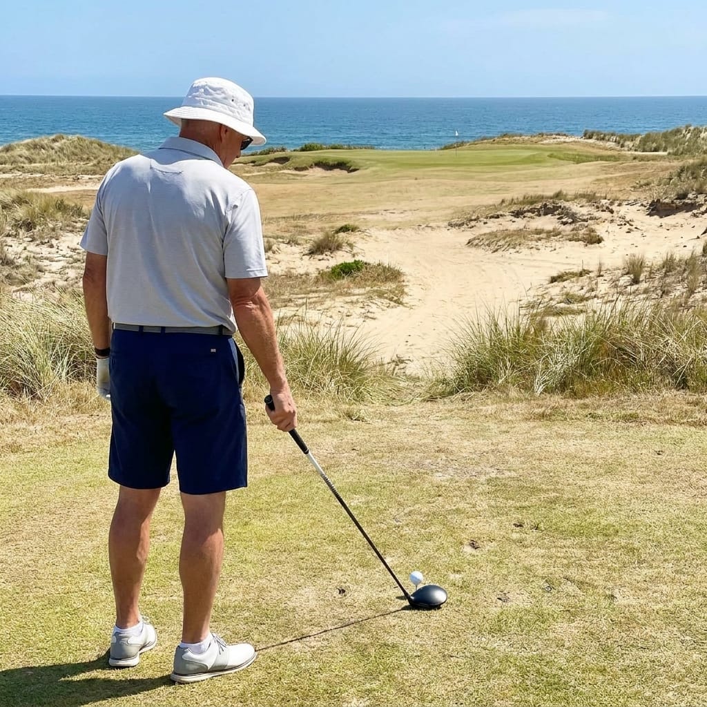 Customer photo review of Ultra Straight Self Correcting Golf Ball (75% Straighter Flight)