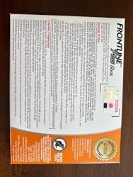Customer photo review of Frontline Plus for Small Dogs 5 to 22 lbs – 6 Month Flea and Tick Treatment