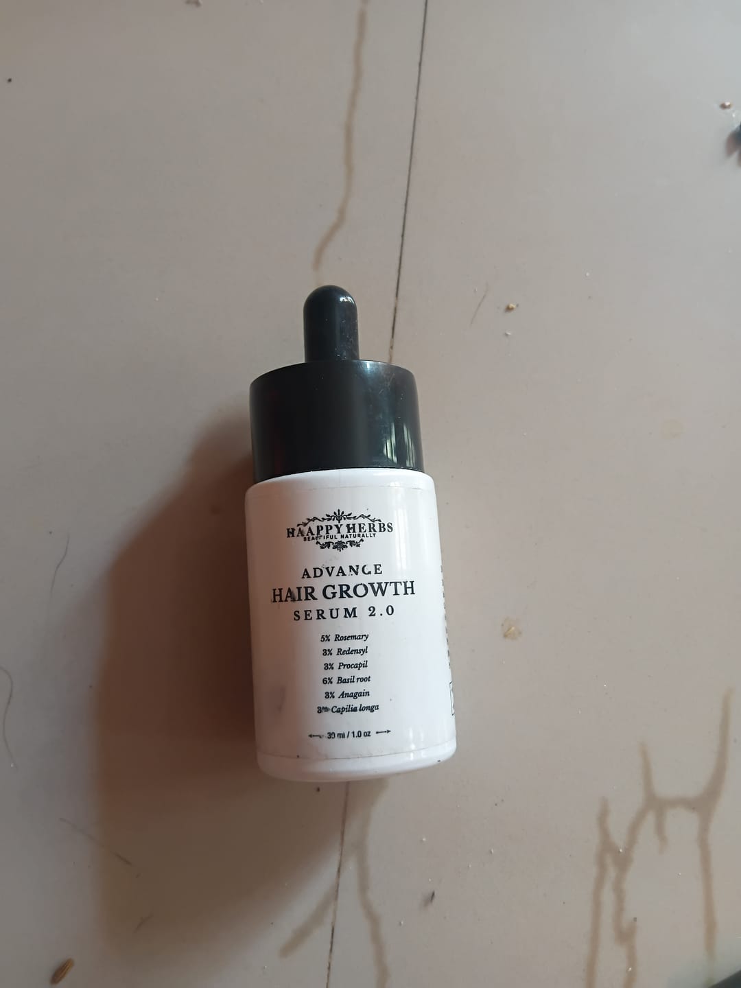 Customer photo review of Advance Hair Growth Serum 2.0 (30ml)