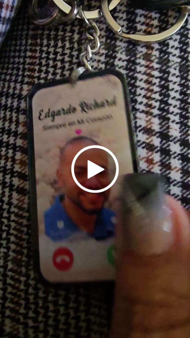 Customer video review of The Call I Wish I Could Take Memorial Sympathy Gift Remembrance Keepsake Photo Personalized Acrylic Keychain