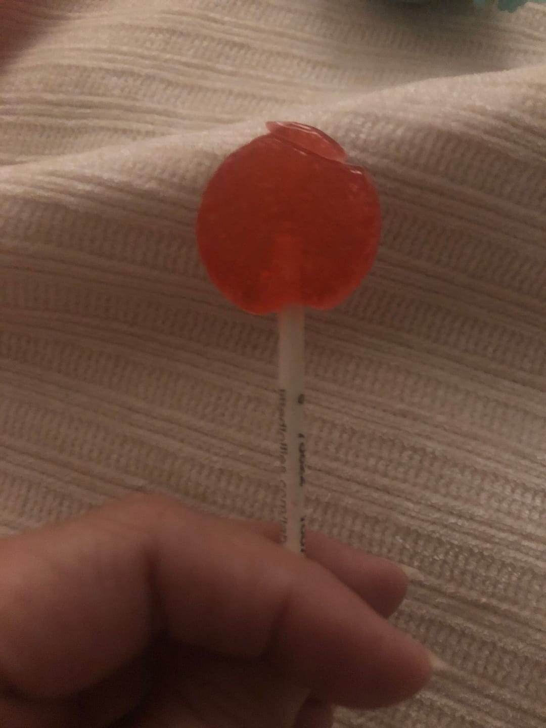 Customer photo review of Lifted Lollies – 20mg D9 THC + 10mg CBD Infused Lollipop
