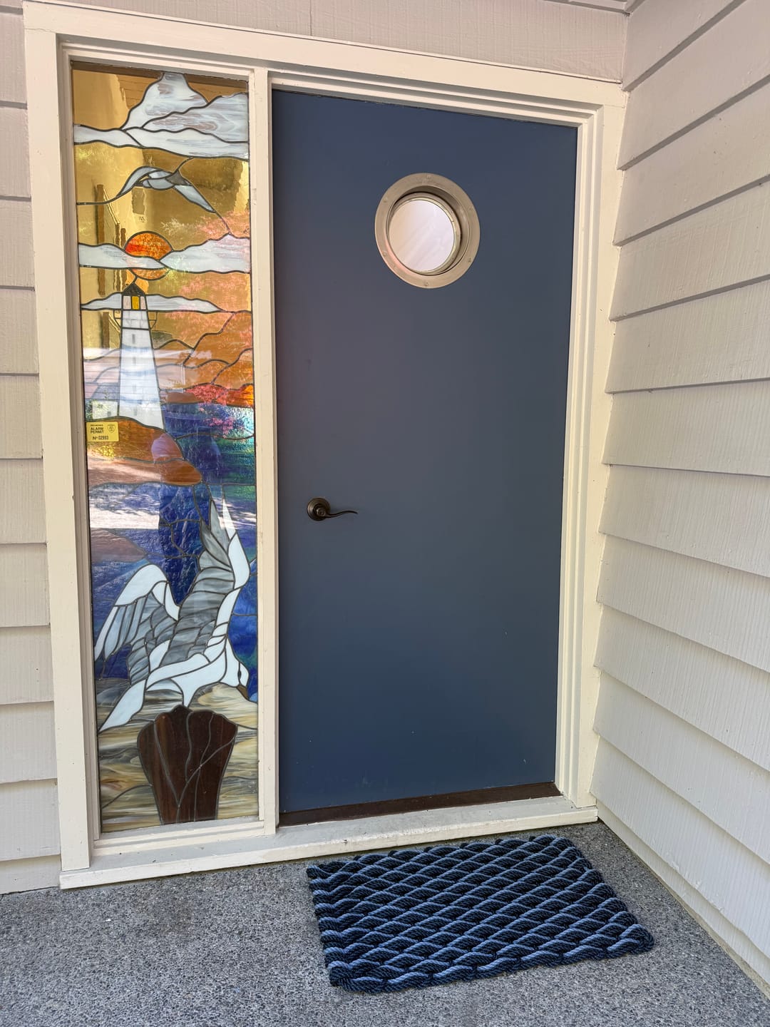 Customer photo review of Navy + Navy + Glacier Bay Doormat