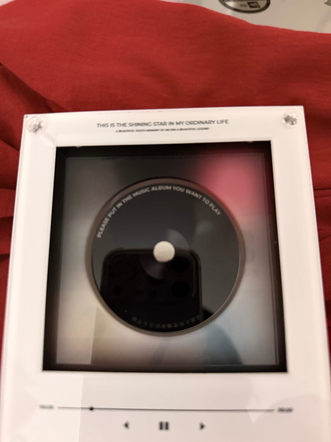 Customer photo review of Vinilo Bangtan