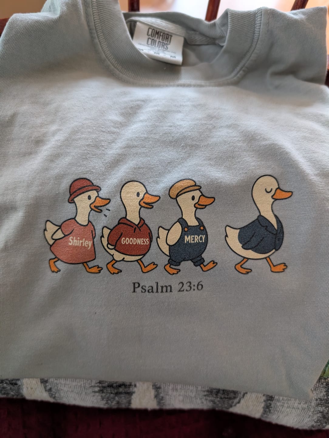 Customer photo review of The Chase T-shirt