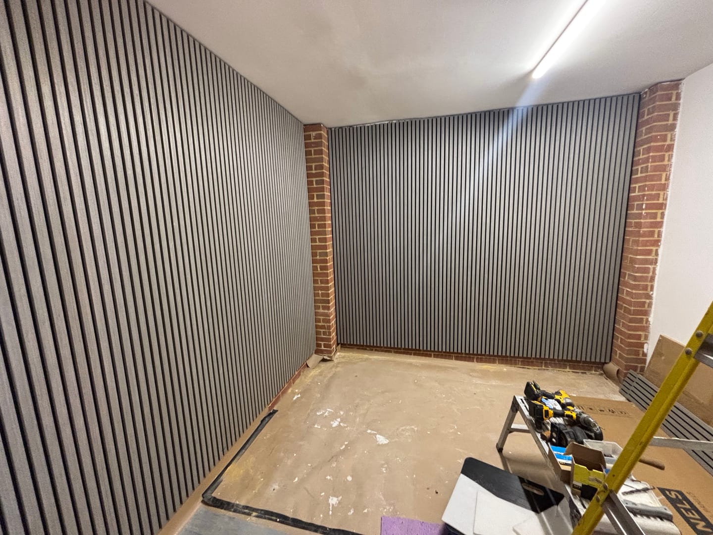 Customer photo review of Grey Oak Acoustic Wall Panel