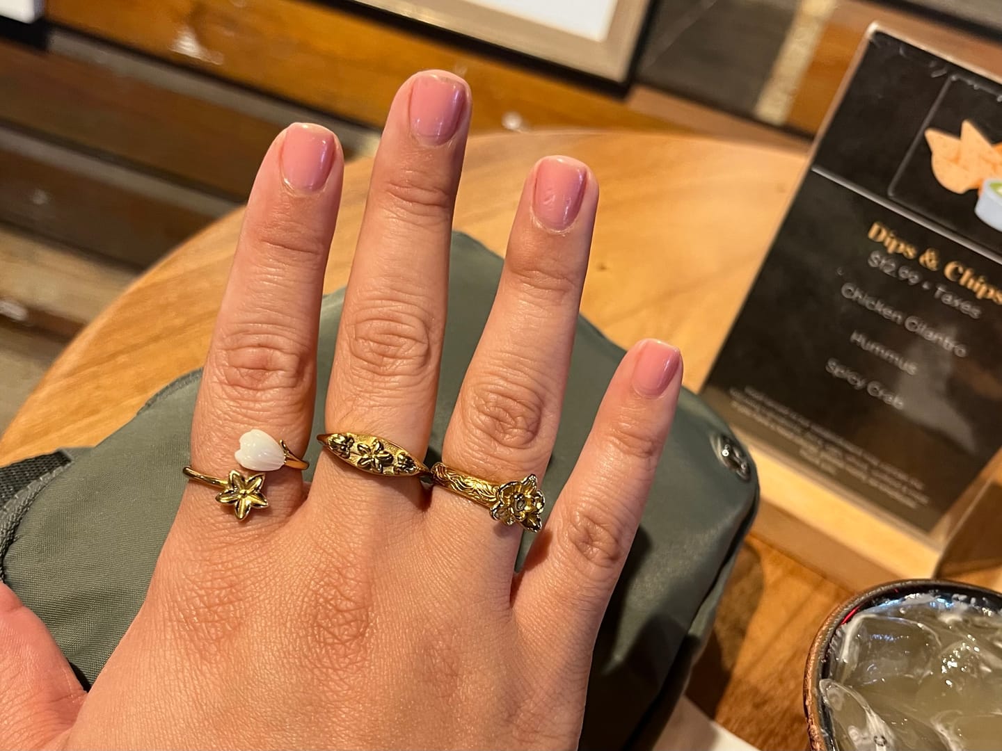 Customer photo review of Pikake Bloom Wrap Ring