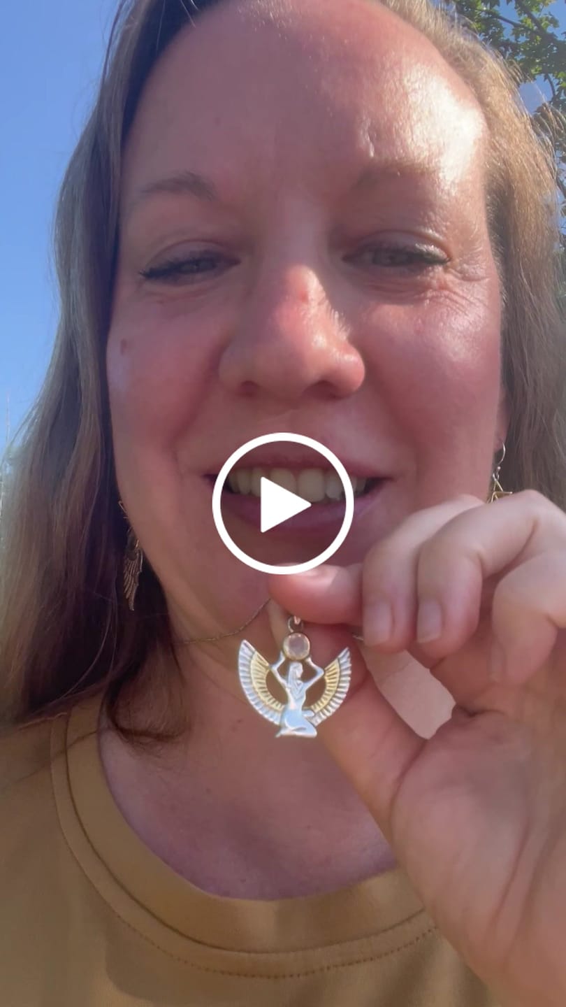 Customer video review of Goddess Isis Pendant with Moonstone