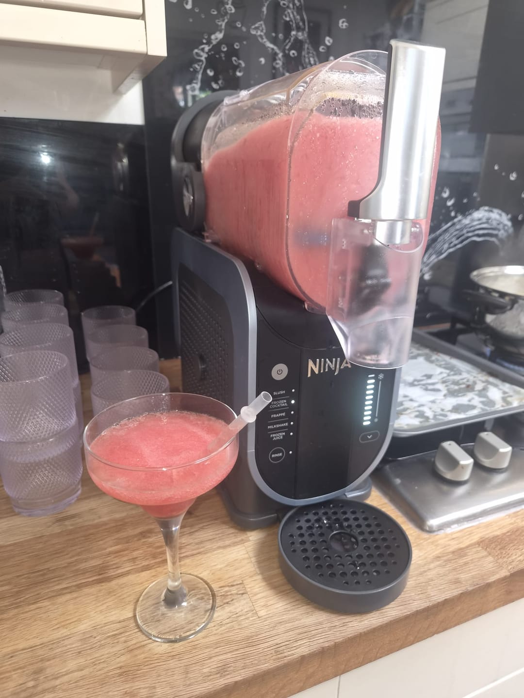 Customer photo review of Strawberry Daiquiri Frozen Cocktail Mix 2L