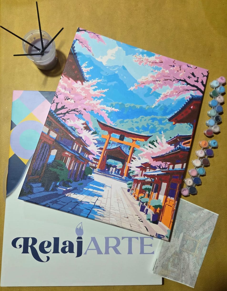 Customer photo review of Primavera en Kioto (Pintura por Números) 40x50 cm