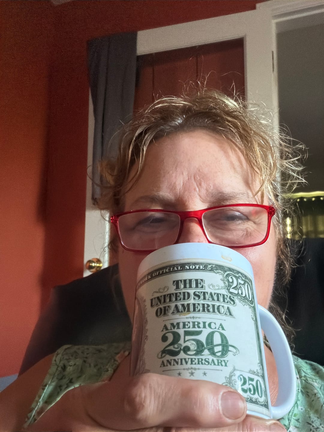 Customer photo review of "250th Anniversary Bill" Mug