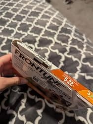 Customer photo review of Frontline Plus for Small Dogs 5 to 22 lbs – 6 Month Flea and Tick Treatment