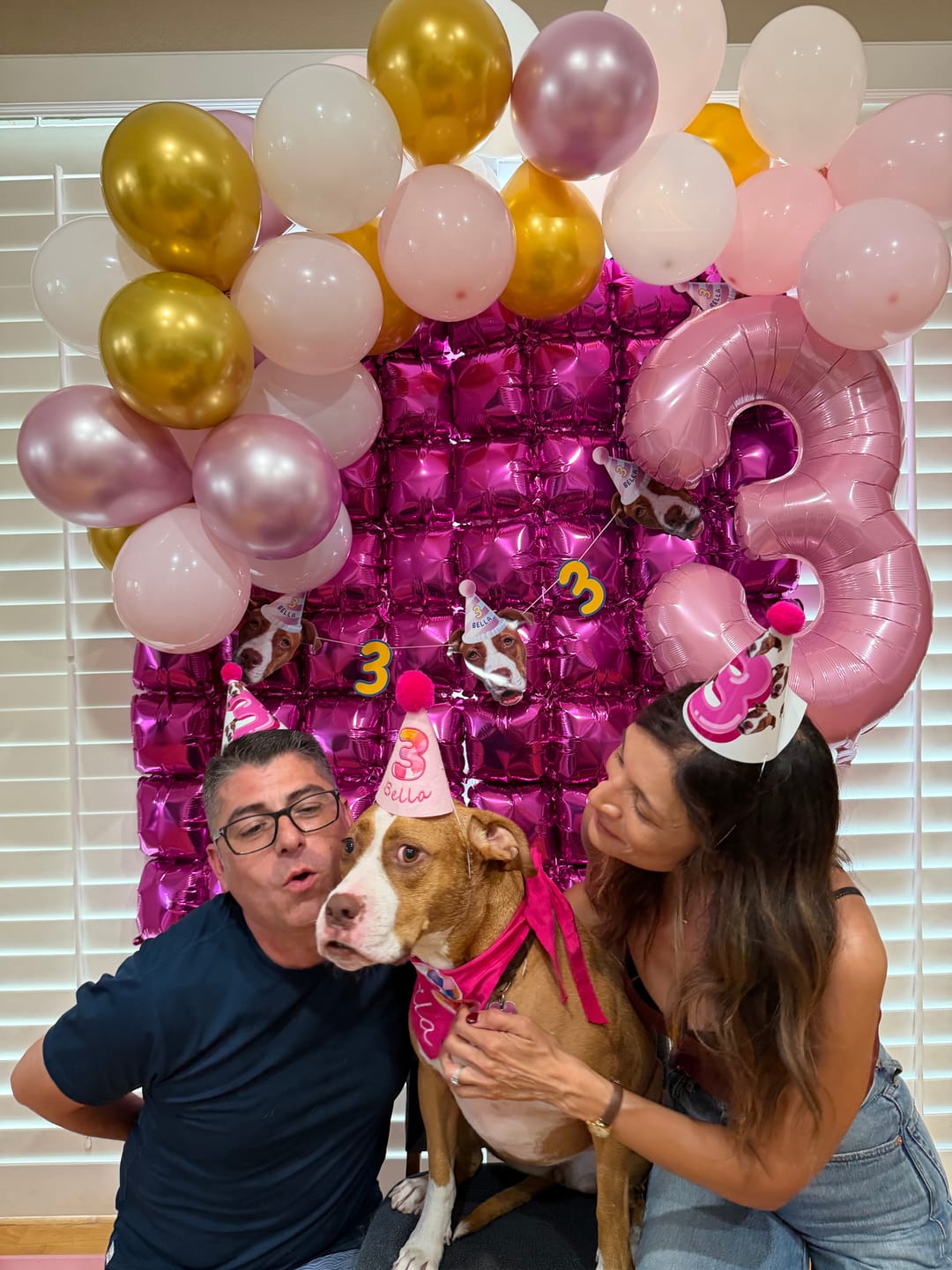 Customer photo review of Lite Personalized Dog Party Pack