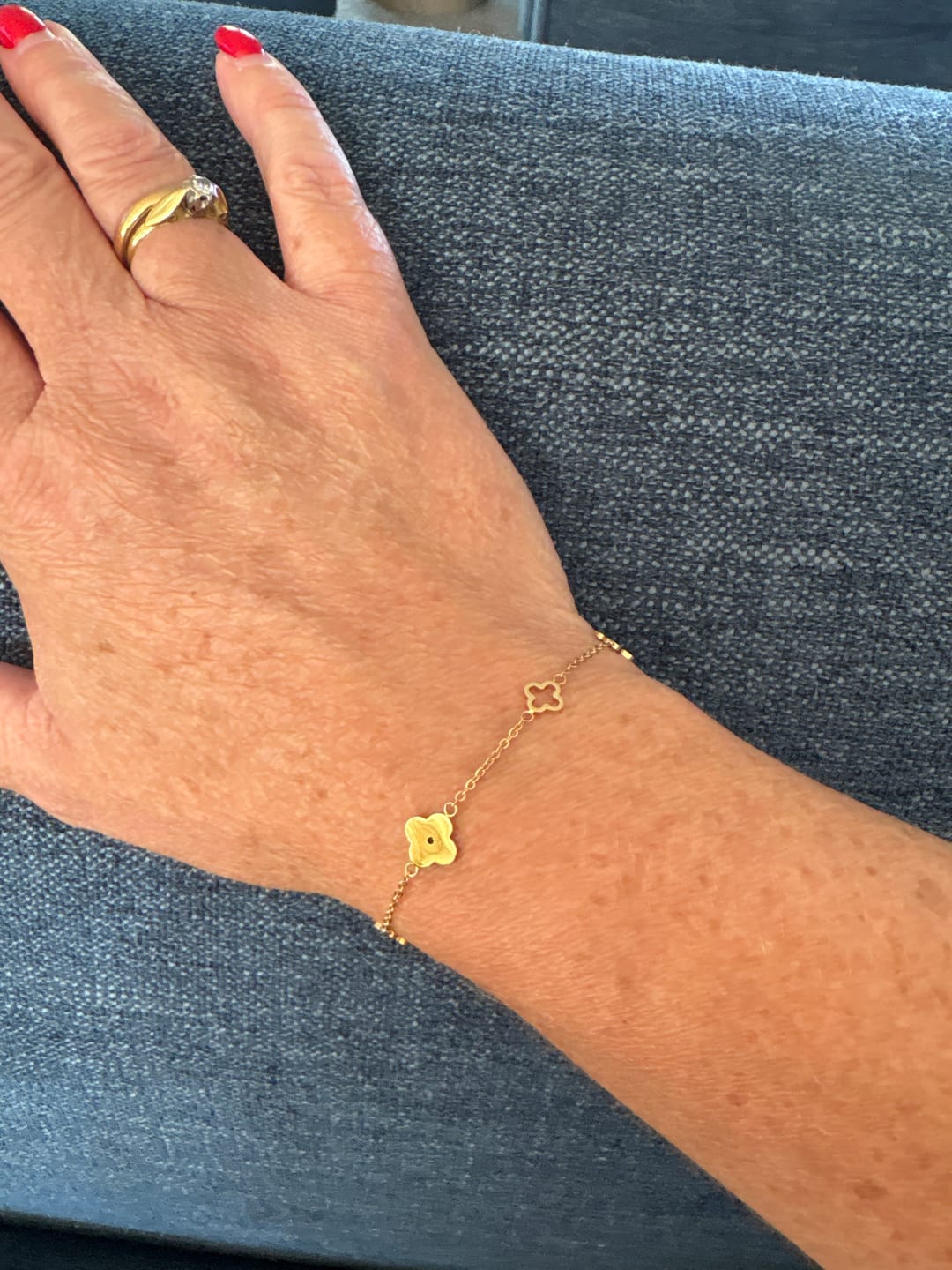 Customer photo review of Multi Clover Bracelet