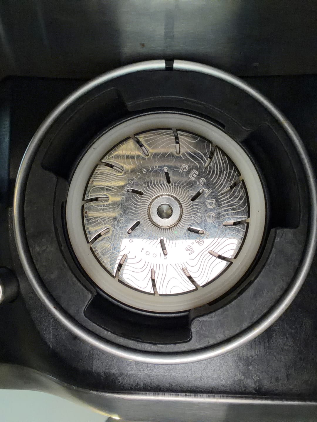 Customer photo review of High Diffusion Espresso Shower Screen - Breville