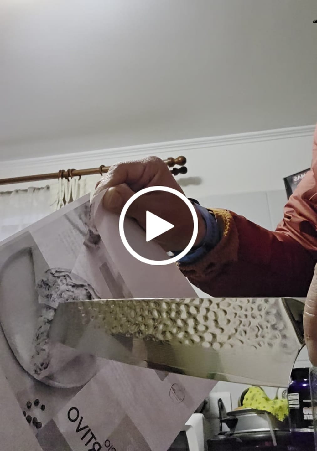 Customer video review of Cuchillo Martillado Feroz XL Acero Damasco