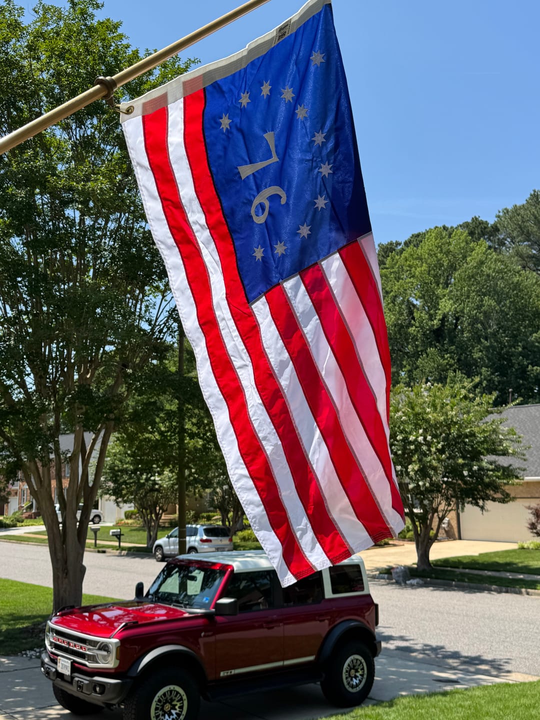 Customer photo review of 3' x 5' Bennington Flag