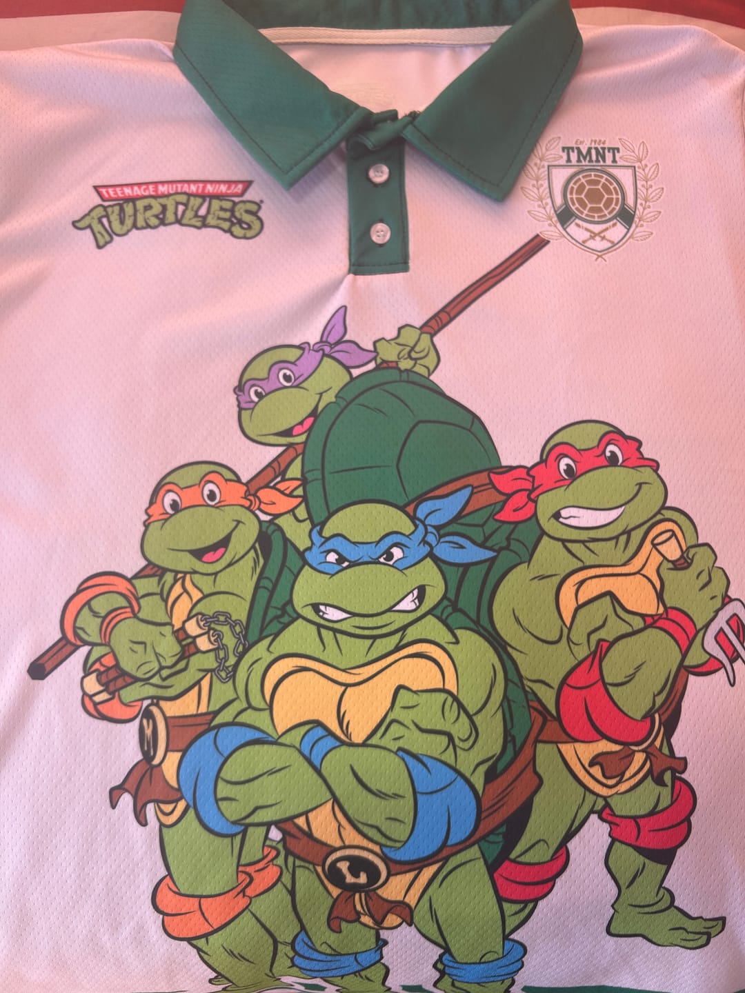 Customer photo review of Playera Polo Tortugas Ninja