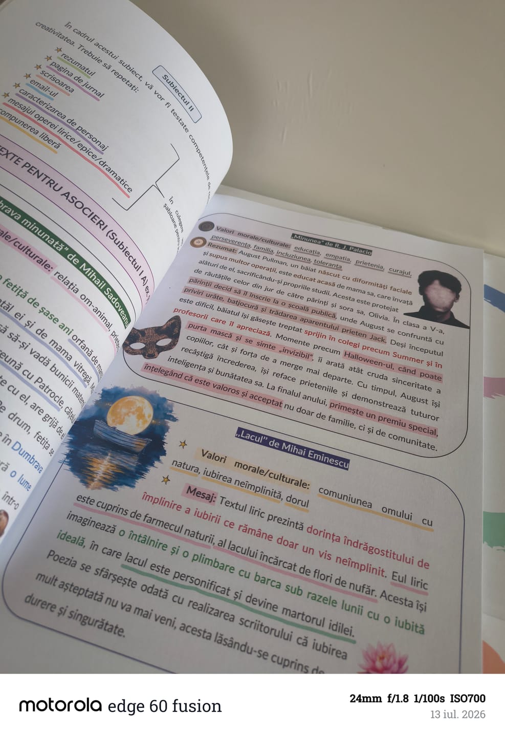 Customer photo review of Carte Română Evaluare Națională - Bacademia (Toată Materia V-VIII: Gramatică și Literatură)