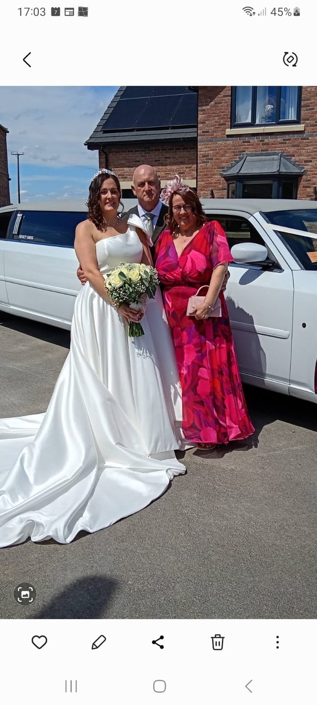 Customer photo review of Isabelle Cerise Purple Float Sleeve Maxi Dress