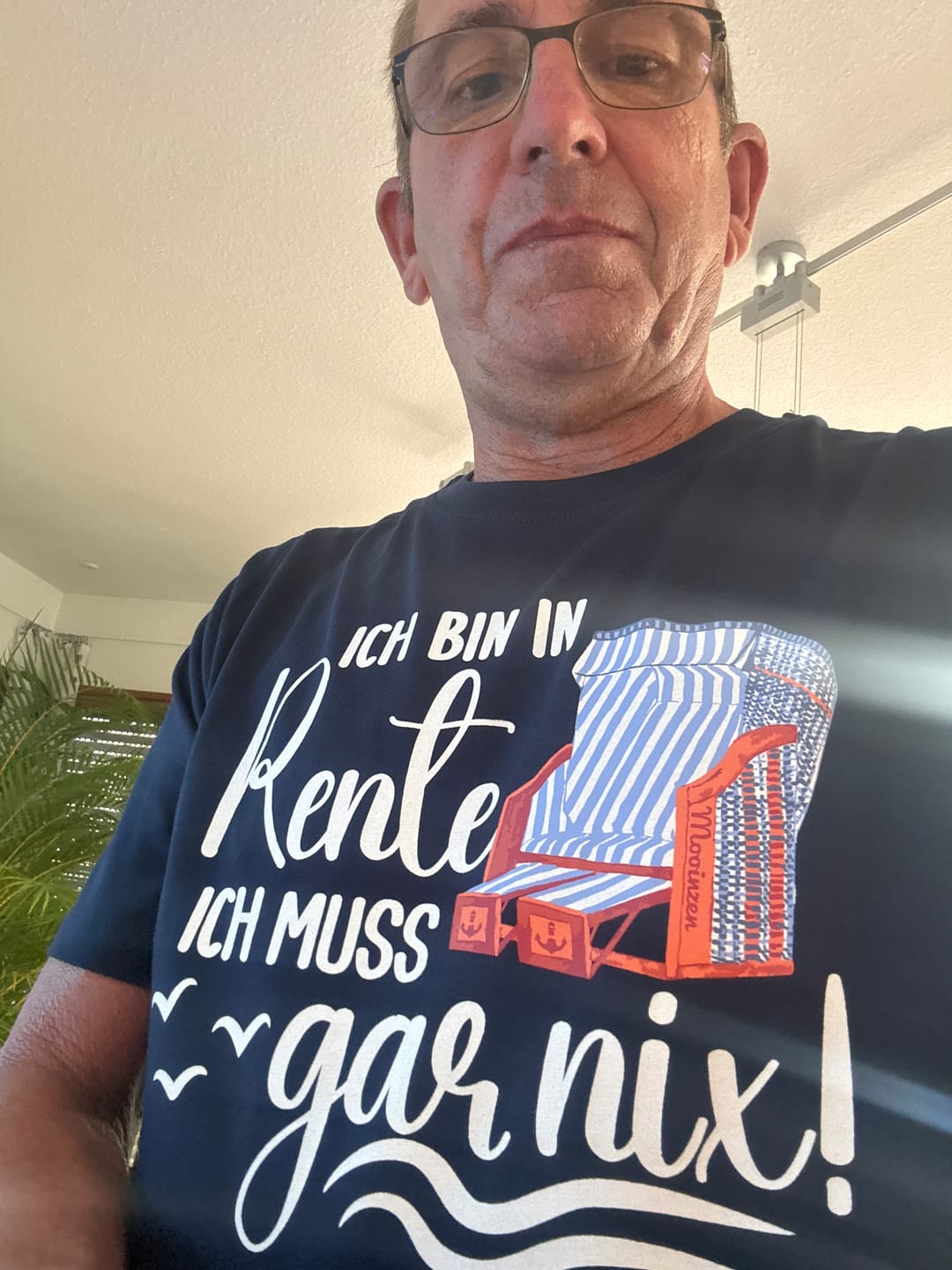 Customer photo review of Ich bin in Rente · Unisex Premium Bio T-Shirt